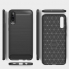 OEM Carbon Case Flexible Cover Case Samsung Galaxy A70 - Black