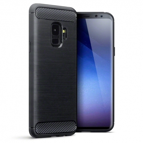 Terrapin Θήκη Σιλικόνης Carbon Fibre Design Samsung Galaxy S9 - Black (118-002-675)