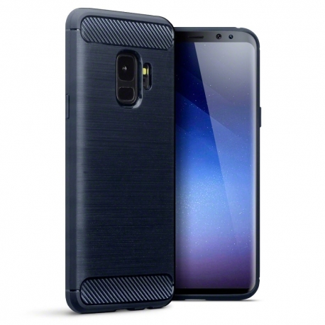 Terrapin Θήκη Σιλικόνης Carbon Fibre Design Samsung Galaxy S9 - Dark Blue(118-002-676)