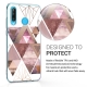 KW TPU Silicone Case Huawei P30 Lite - IMD Design Light Pink / Rose Gold / White (47501.02)