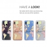KW TPU Silicone Case Samsung Galaxy A40 - World Map Travel - Black / Multicolor / Transparent  (48542.05)