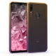 KW TPU Silicone Case Xiaomi Redmi Note 7 - Bicolor Design - Yellow / Violet / Transparent (47919.02)