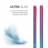 KW TPU Silicone Case Samsung Galaxy A40 - Bicolor Design, Dark Pink / Blue / Transparent (48542.03)