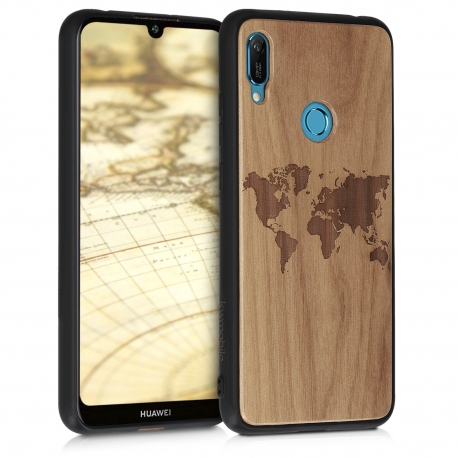 KW Wooden Case Huawei Y6 2019 - Travel Outline (49481.02)