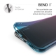 KW TPU Silicone Case Huawei Y6 2019 - Bicolor Design Dark Pink / Blue / Transparent (48121.08)