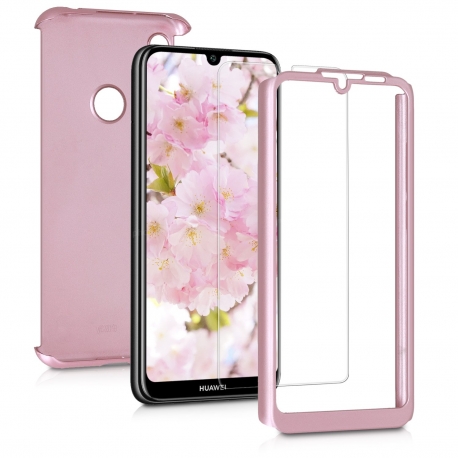 KW Full Body Case & Tempered Glass Huawei Y6 2019 - Metallic Rose Gold (48888.31)