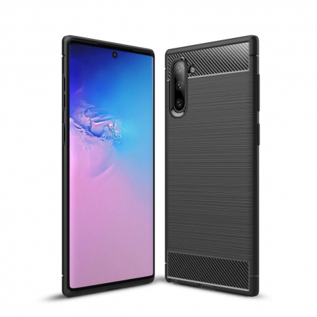 OEM Carbon Case Flexible Cover Case Samsung Galaxy Note 10 - Black