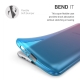 KW TPU Silicone Case Samsung Galaxy A80 - Bicolor Design, Dark Pink / Blue / Transparent (48447.01)