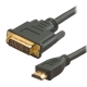 POWERTECH Καλώδιο HDMI 19-pin male σε DVI 24+1 male, 1.5m (CAB-H023)
