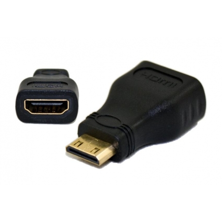POWERTECH adapter mini HDMI Αρσενικό σε HDMI 19pin Θηλυκό (CAB-H025)