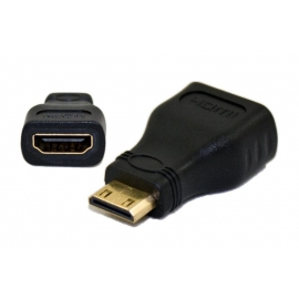 POWERTECH adapter mini HDMI Αρσενικό σε HDMI 19pin Θηλυκό (CAB-H025)