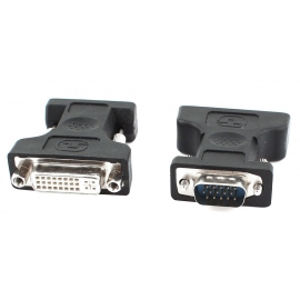 POWERTECH adapter VGA 15P M σε DVI-I 24+5 F, συμβατό και με 24+1 (CAB-G016)