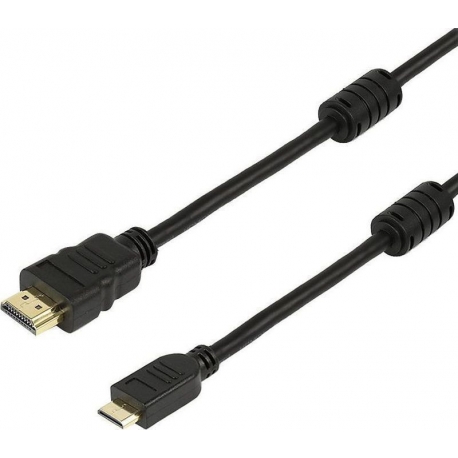 Powertech HDMI 19pin σε HDMI Micro (D)1.4V /with ethernet -1.5M (CAB-H007)