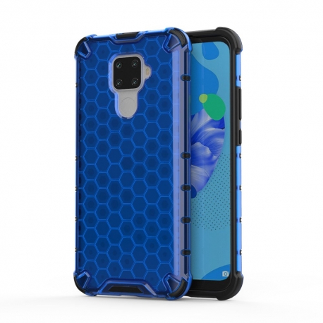 Honeycomb Armor Case with TPU Bumper Huawei Mate 30 Lite - Blue