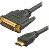 POWERTECH Καλώδιο HDMI 19-pin male σε DVI 24+1 male, 1.5m (CAB-H023)