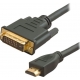 POWERTECH Καλώδιο HDMI 19-pin male σε DVI 24+1 male, 1.5m (CAB-H023)