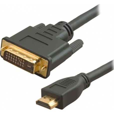 POWERTECH Καλώδιο HDMI 19-pin male σε DVI 24+1 male, 1.5m (CAB-H023)