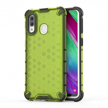 OEM Honeycomb Armor Case with TPU Bumper Samsung Galaxy A40 - Green