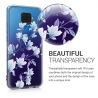 KW TPU Silicone Case Huawei Mate 30 Lite - Magnolias Blue / Violet / Transparent (50133.09)