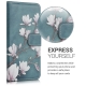 KW Wallet Case Huawei Mate 30 Lite - Magnolias Taupe / White / Blue Grey (50148.02)