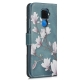 KW Wallet Case Huawei Mate 30 Lite - Magnolias Taupe / White / Blue Grey (50148.02)