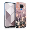 KW TPU Silicone Case Huawei Mate 30 Lite - IMD Design Dark Pink / Rose Gold (50165.03)