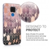 KW TPU Silicone Case Huawei Mate 30 Lite - IMD Design Dark Pink / Rose Gold (50165.03)