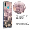 KW TPU Silicone Case Huawei Y7 2019 - IMD Design Dark Pink / Rose Gold (48936.02)