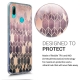 KW TPU Silicone Case Huawei Y7 2019 - IMD Design Dark Pink / Rose Gold (48936.02)