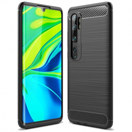 OEM Carbon Case Flexible Cover TPU Xiaomi Mi Note 10 - Black
