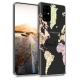 KW TPU Silicone Case Samsung Galaxy S20 Plus - World Map Travel - Black / Multicolor / Transparent (51218.02)