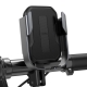 Baseus adjustable phone bike mount holder for handlebar and mirror - Black (SUKJA-01)