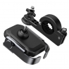 Baseus adjustable phone bike mount holder for handlebar and mirror - Black (SUKJA-01)