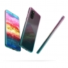KW TPU Silicone Case Samsung Galaxy S20 Plus - Bicolor Design, Dark Pink / Blue / Transparent (52279.01)