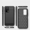 OEM Carbon Case Flexible Cover TPU Huawei P40 Pro - Black