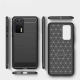 OEM Carbon Case Flexible Cover TPU Huawei P40 Pro - Black