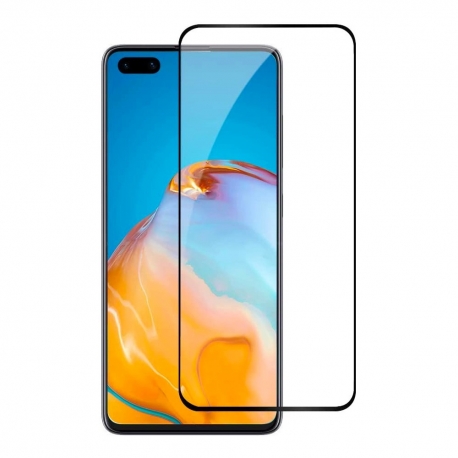 OEM Tempered Glass 9H Full Cover Huawei P40 - Black