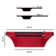 OEM Ultimate Running Belt with headphone outlet - Red
