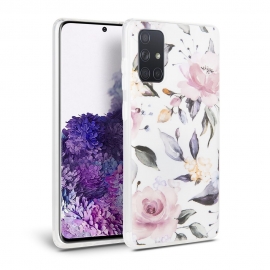 Tech-Protect TPU Case Samsung Galaxy A51 - Floral White