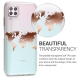 KW Crystal TPU Case Huawei P40 Lite - Travel Outline Rose Gold / Transparent (52406.03)