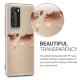 KW Crystal TPU Case Huawei P40 Pro - Travel Outline Rose Gold / Transparent (50893.03)